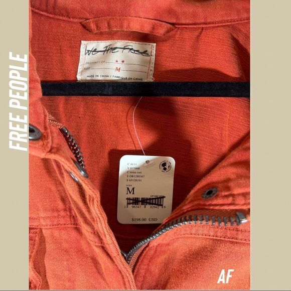 WE THE FREE NOCTURNE HOODIE JACKET IN ORANGE NWT MEDIUM - Picture 5 of 10